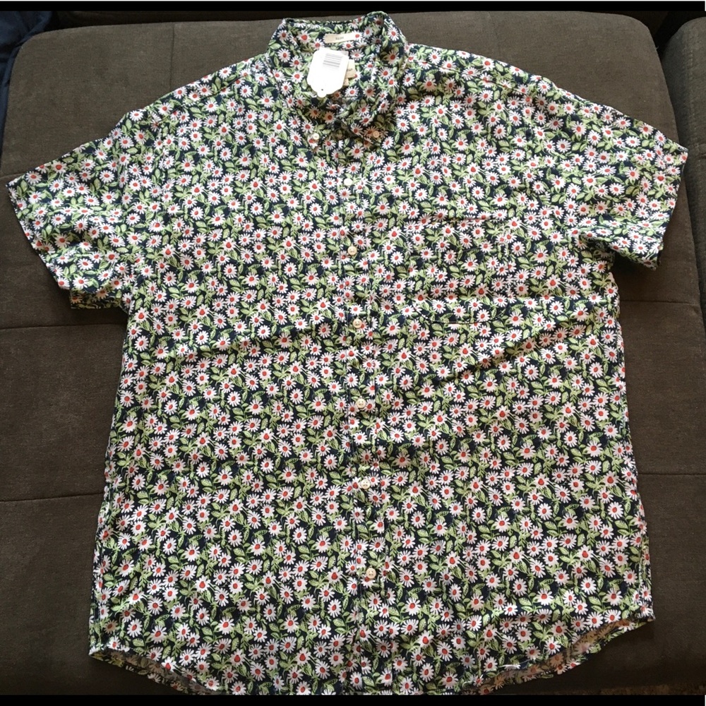 J. Crew Short Sleeve Linen Shirt